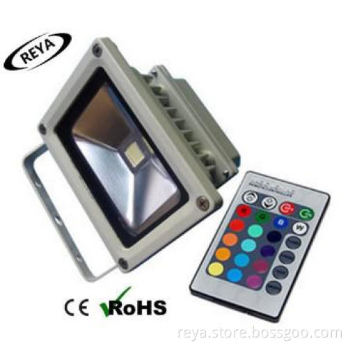 DMX512 remote control 10w rgb led flood light